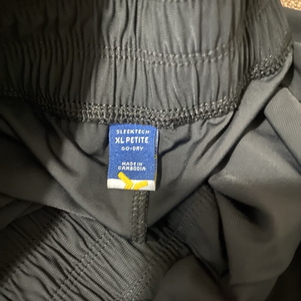 Old Navy SleekTech Go-Dry High Rise Black Track Pants XL Petite NWT Breathable - Picture 4 of 7